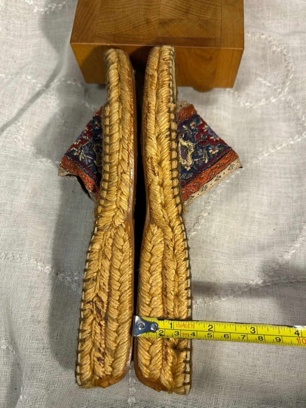 Andre Assous almost NEW summer espadrille slide in platform sandal made in Spain